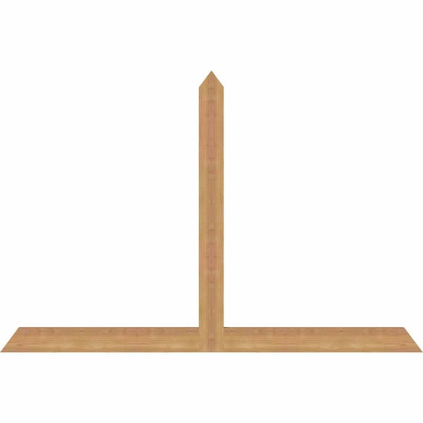Ekena Millwork Portland Timber Gable Bracket, Western Red Cedar, 60"W x 40"H x 1 1/2"D x 3 1/2"F, 16/12 Pitch GBW060X40X0204POR00SWR - main